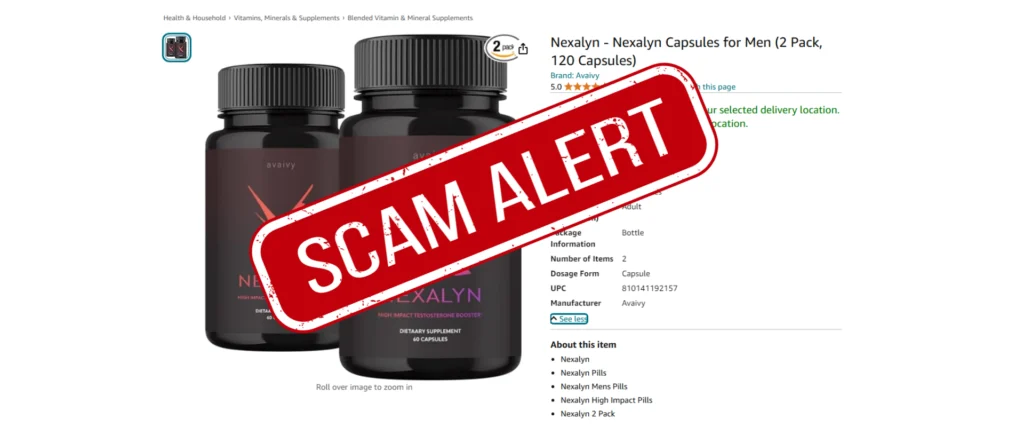 Nexalyn Scam alert