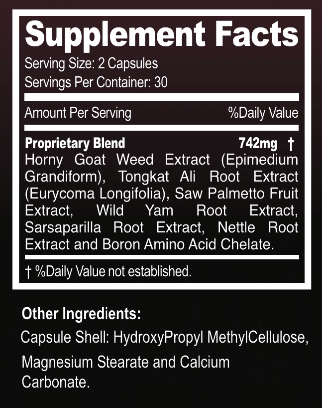 nexalyn supplement ingredients label